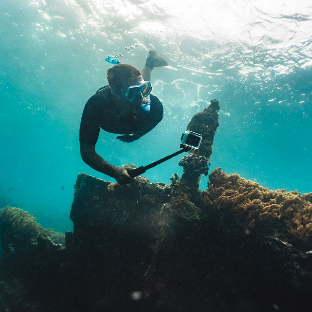 filmer des images sous l’eau